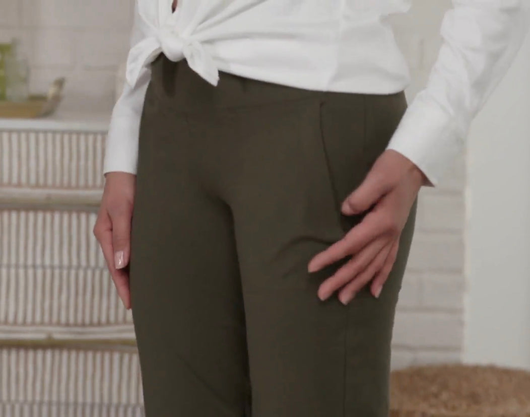 Women with Control Women’s Tummy Control Ankle Pants with Pockets