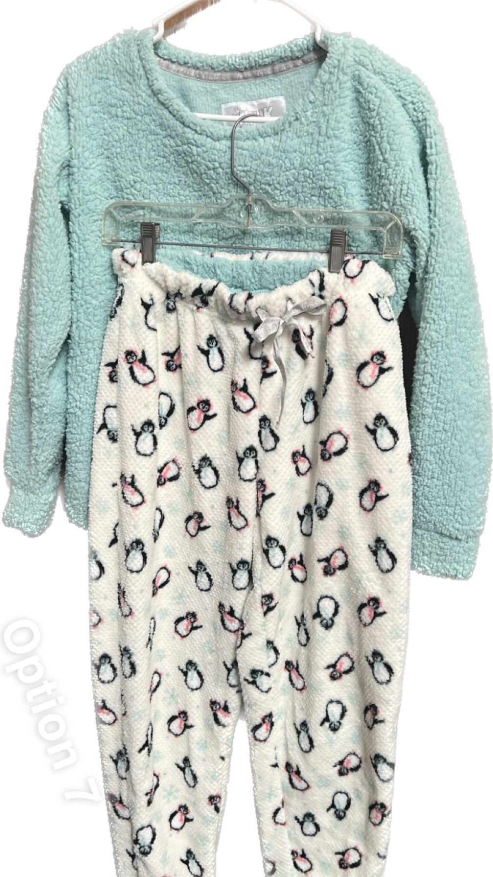 MUK LUKS Women’s PJ Set Faux Sherpa Top & Fleece Jogger Pant