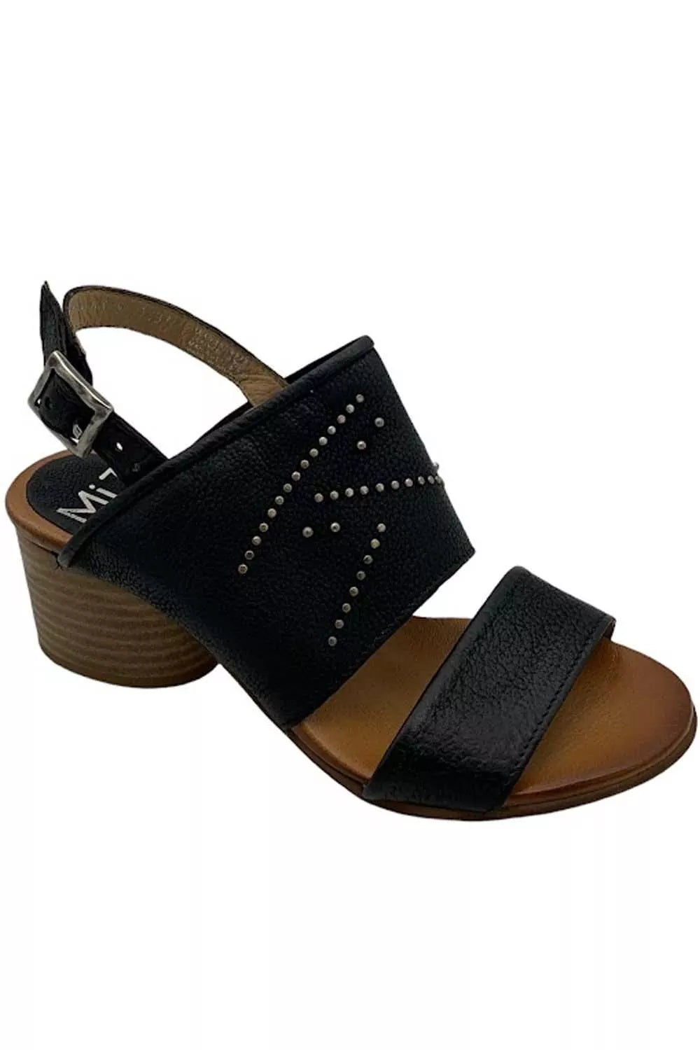 Miz Mooz Heeled Sandals Bohemian Black
