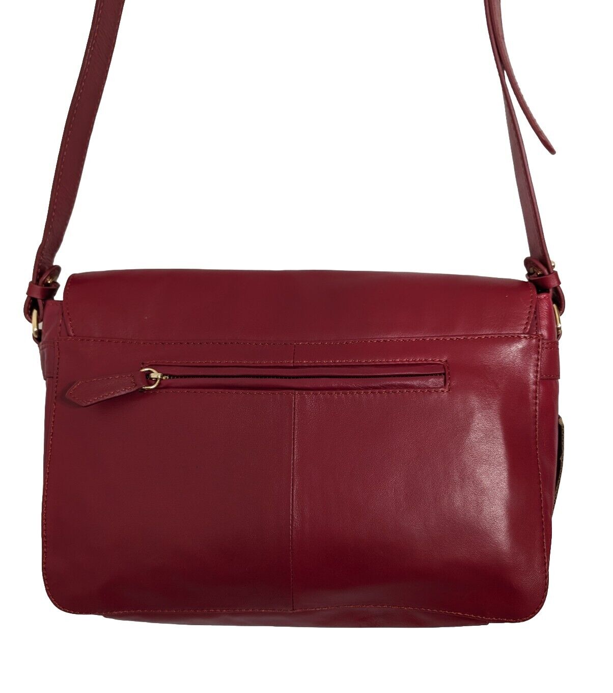 Clever Carriage Women's Handcrafted Leather Rose Bouquet Crossbody Bag