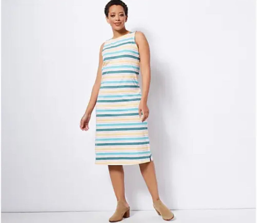 Denim & Co. Women’s Perfect Jersey Boat Neck Dress