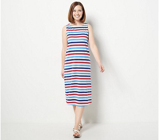 Denim & Co. Women’s Perfect Jersey Boat Neck Dress