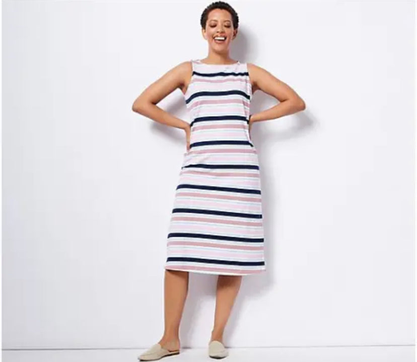 Denim & Co. Women’s Perfect Jersey Boat Neck Dress