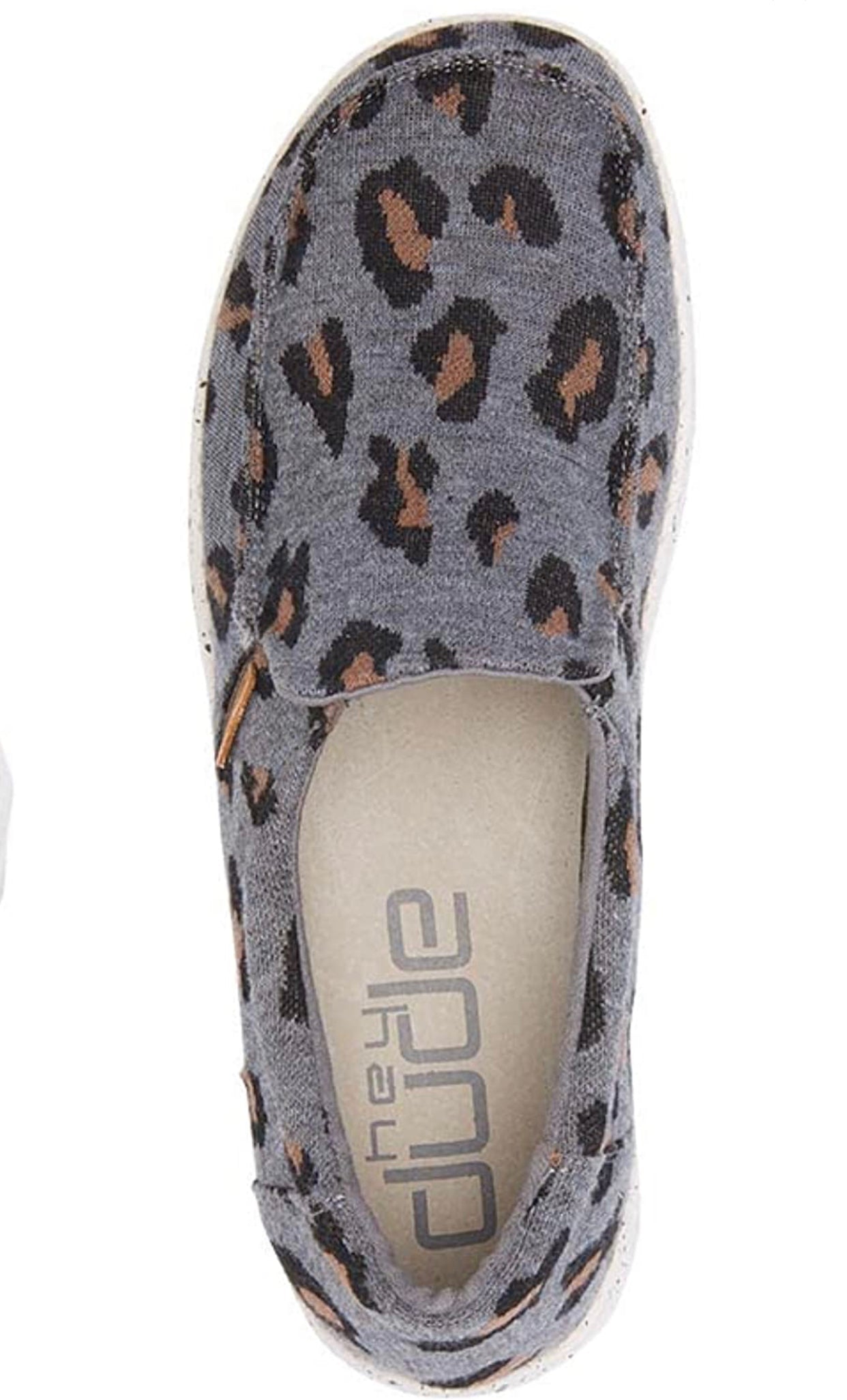 Hey Dude Womens Misty Charcoal Cheetah