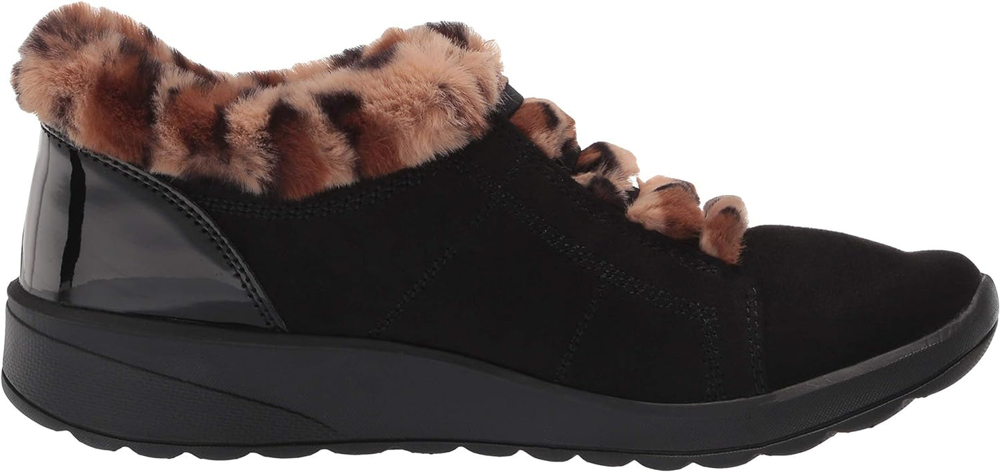 Bzees Women's Golden Faux Suede Slip-On Fashion Sneakers