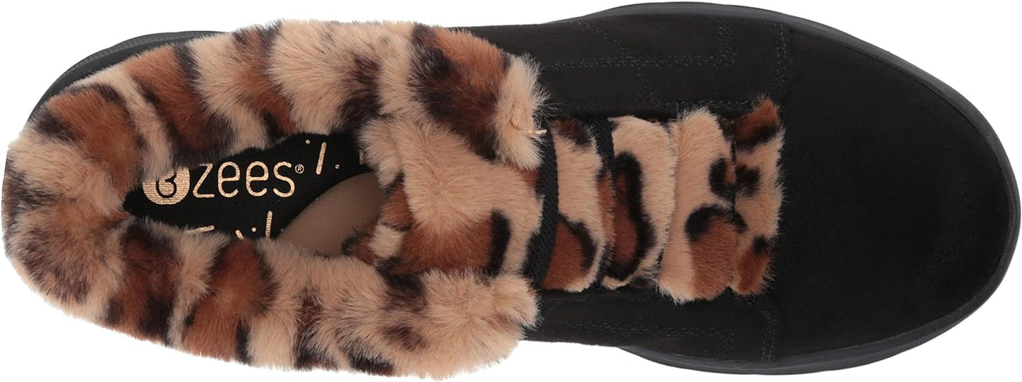 Bzees Women's Golden Faux Suede Slip-On Fashion Sneakers