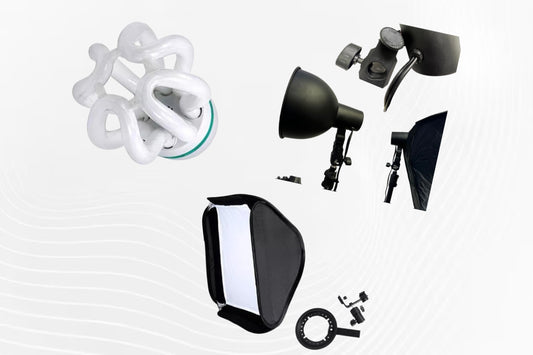 Flash Softbox With Mounting / 50W Compact Fluorescent Li ghting Bulb / Studio continues lightkit