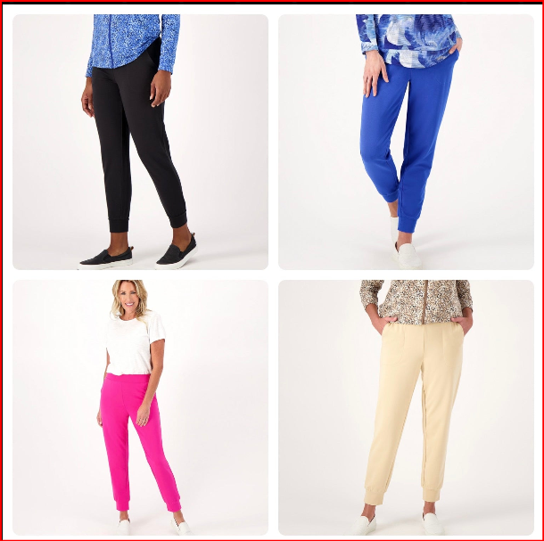 Sport Savvy Women’s All Day French Terry Pull On Jogger with Pockets Two S