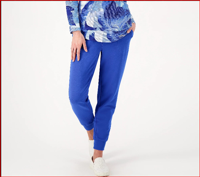 Sport Savvy Women’s All Day French Terry Pull On Jogger with Pockets Two S