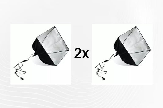 2X From 16 x 16 inch Softbox with Socket and Cable