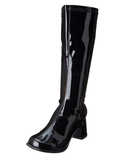 Ellie 3" Heel Wide Width Gogo Boots With Zipper Adult Women Shoes Gogo/W Sz 9