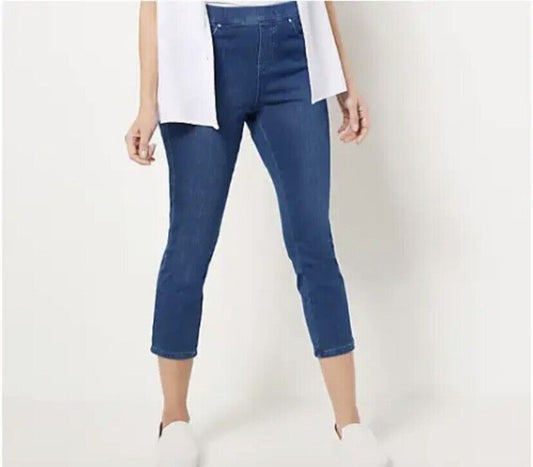 Belle by Kim Gravel Regular Flexibelle Crop Jeans (Rinse Wash, Reg 2) A475527