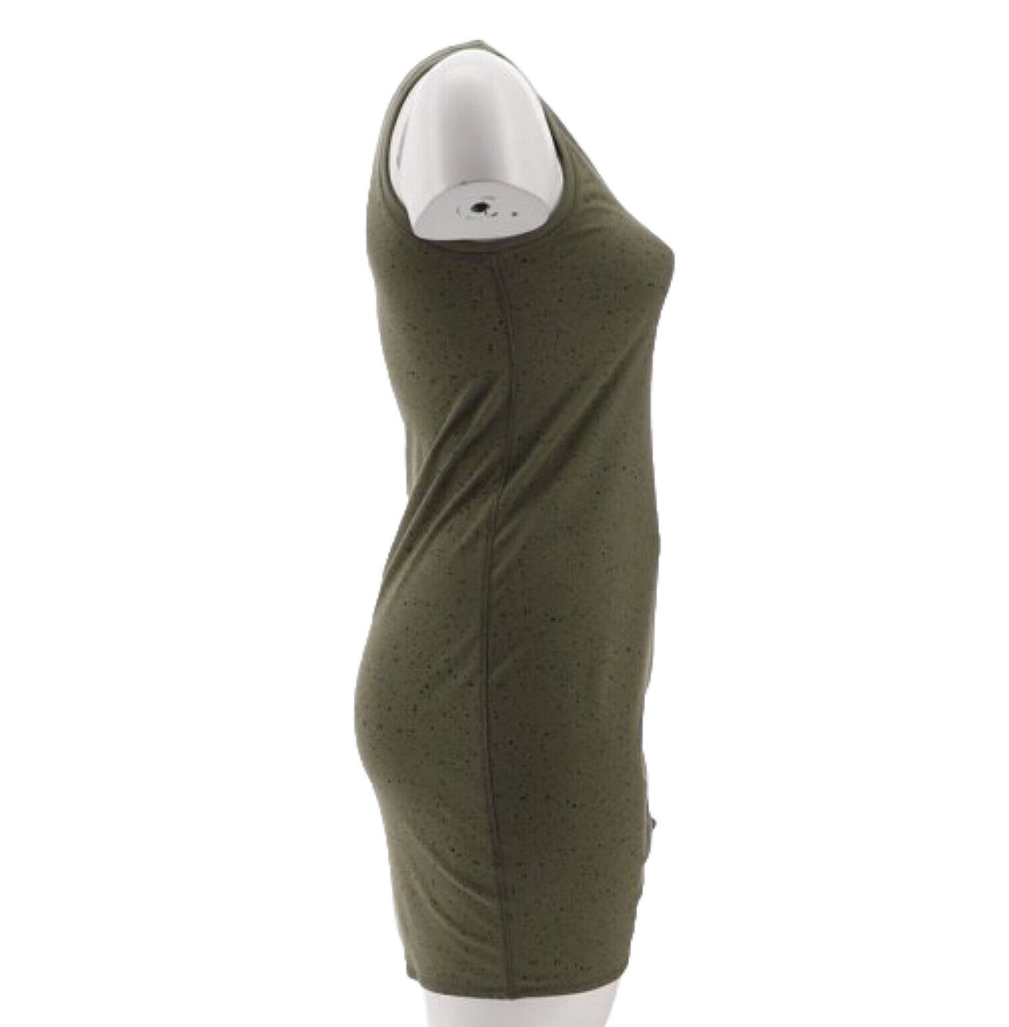 Laila Ali Adjustable Ruched Tank Dress Women's 745-192 Size X-Small XS