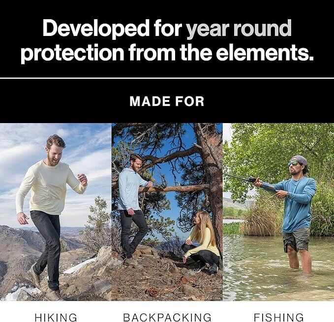 Denali Performance Men's UPF 50+ ProtectUV Short Sleeve T-Shirt ( M  - Red  )