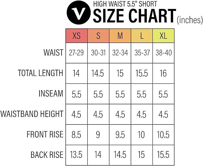 Velocity High Waisted Squat Proof Active Shorts for Women - Black - Medium