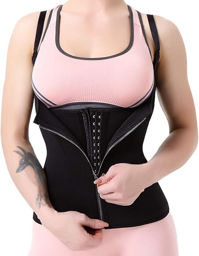 ASHLONE Waist Trainer Waist Cincher for Women Body Shaper Vest,Adjustable,(2XL)