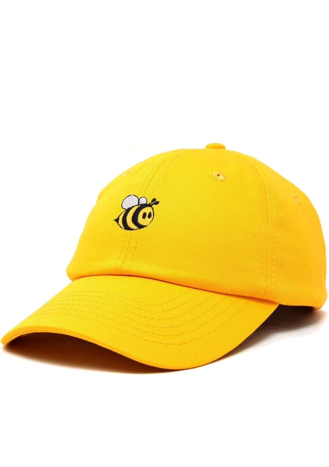DALIX Bumble Bee Baseball Cap Dad Hat Embroidered Womens Girls Gold