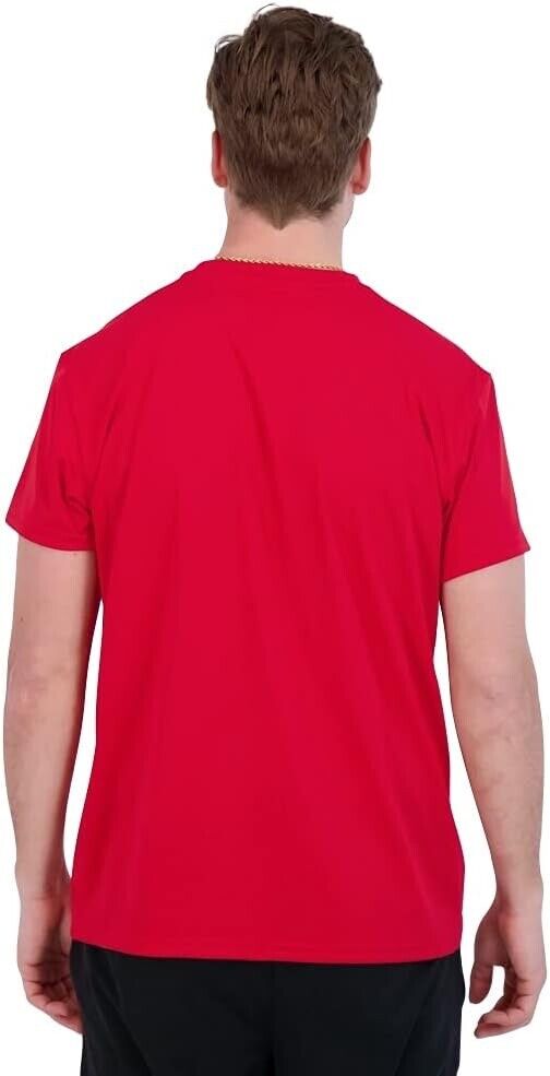 Denali Performance Men's UPF 50+ ProtectUV Short Sleeve T-Shirt ( M  - Red  )
