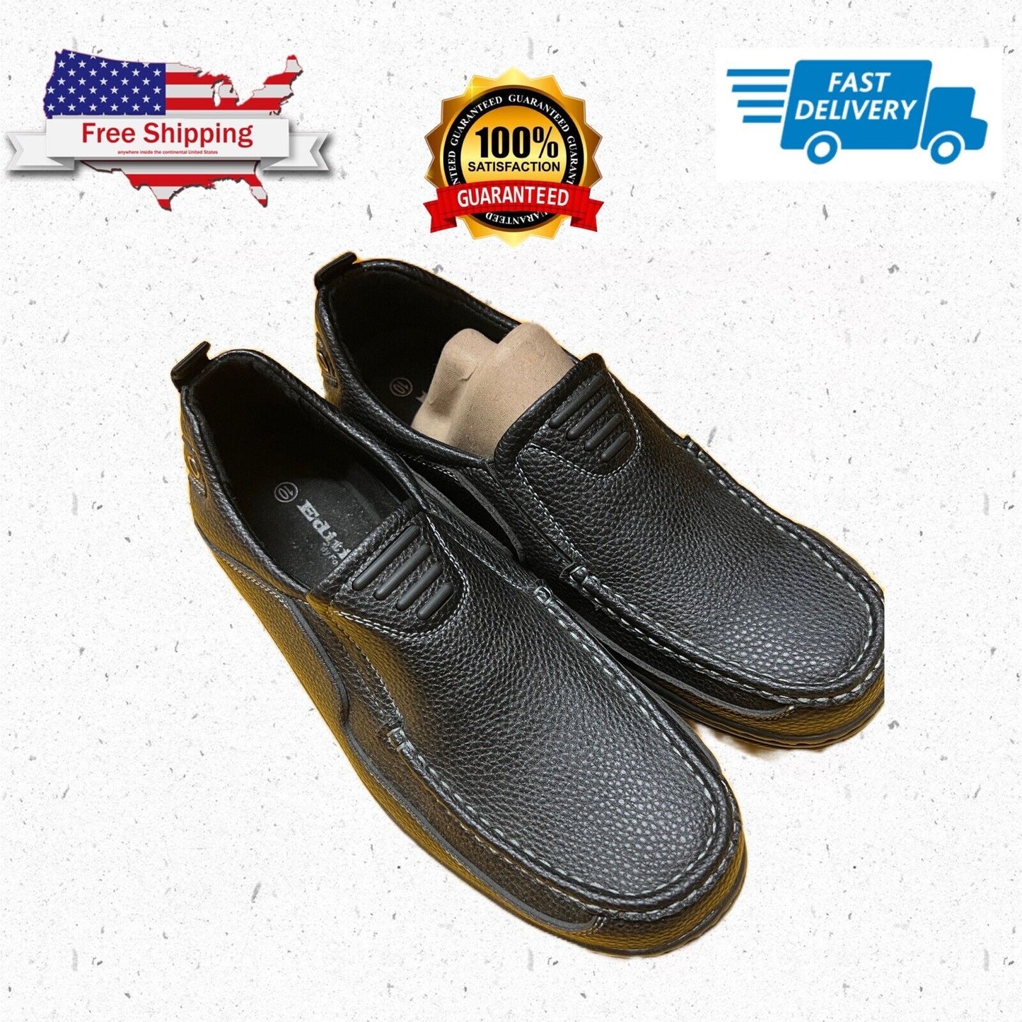 Mens Edition By Forever Link Black Loafers Size 10
