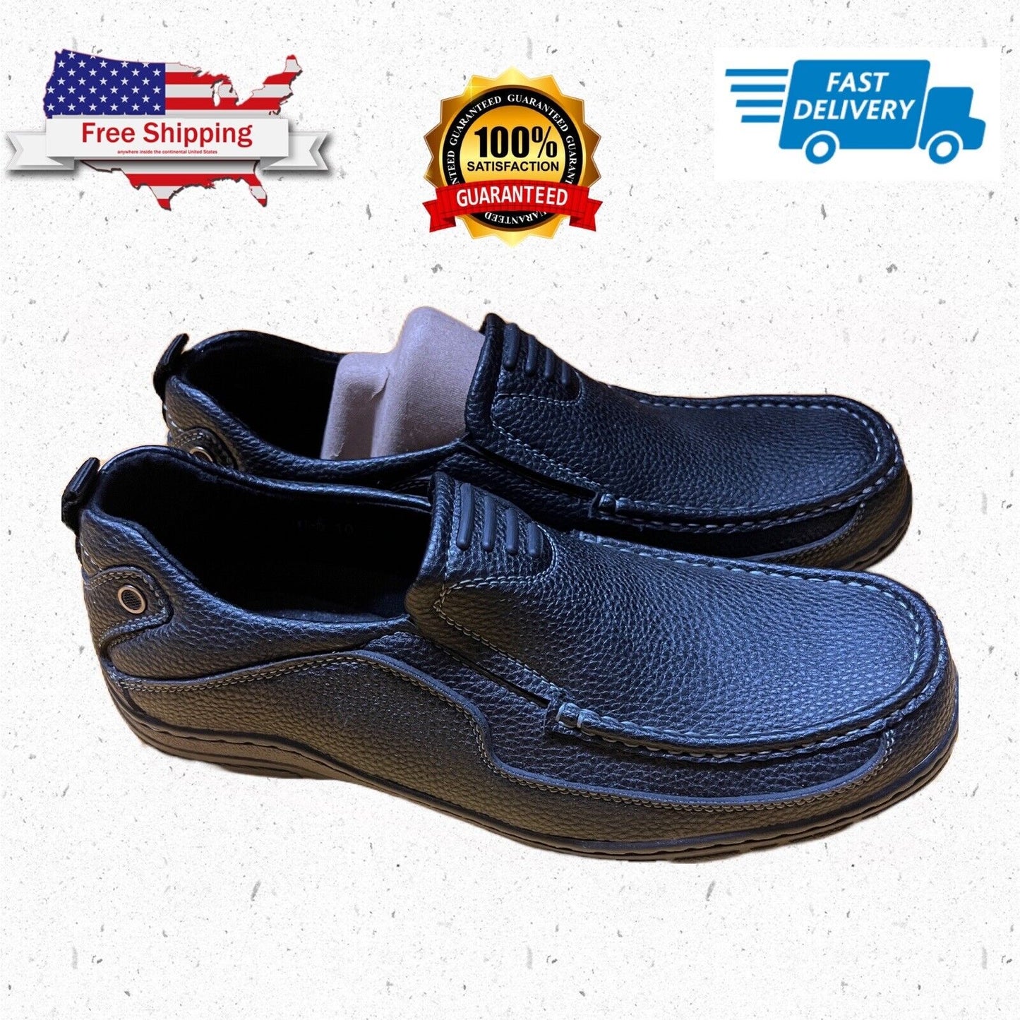 Mens Edition By Forever Link Black Loafers Size 10