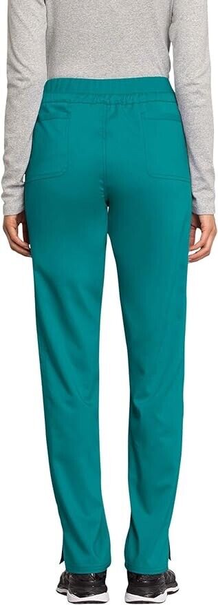 Scrubs for Women Workwear, Drawstring Cargo Pants Plus Size, 2XL Petite,TealBlue