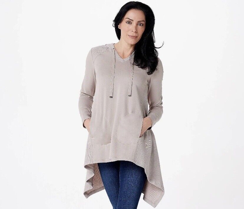 LOGO Lounge by Lori Goldstein Women's Sweater Pullover Gray  XS ,A390650