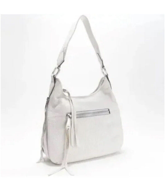 Aimee Kestenberg Bubble Lamb Expandable Hobo - Good Times White