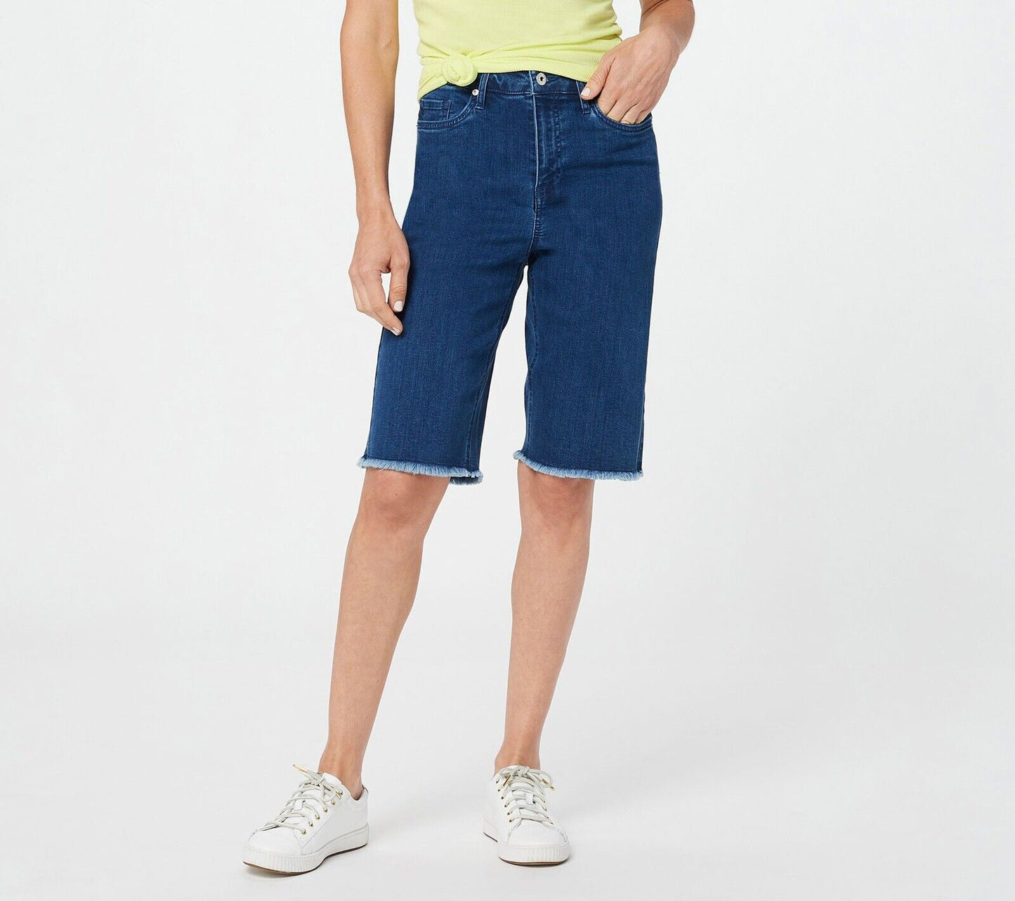 All Worthy Hunter McGrady Denim Bermuda Shorts (Medium Wash, Tall 10) A396769