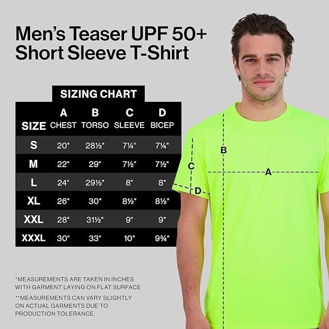 Denali Performance Men's UPF 50+ ProtectUV Short Sleeve T-Shirt ( M  - Red  )