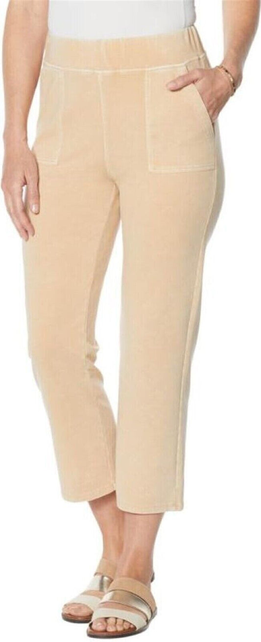 DG2 Diane Gilman Downtime Kick Flare Crop Lounge Pant Women's Size XS