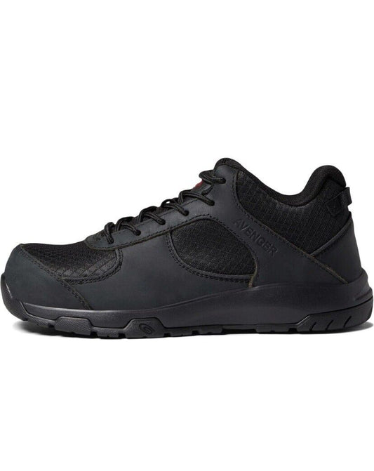 Avenger Men’s A7705 Edge, Black Work Boots, Size 12 MED (D)