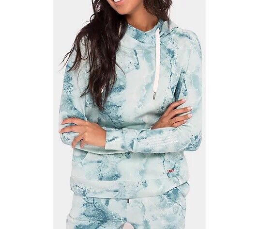Peace Love World Gem French Terry Sweatshirt (Turquoise, XX-Small) A473632