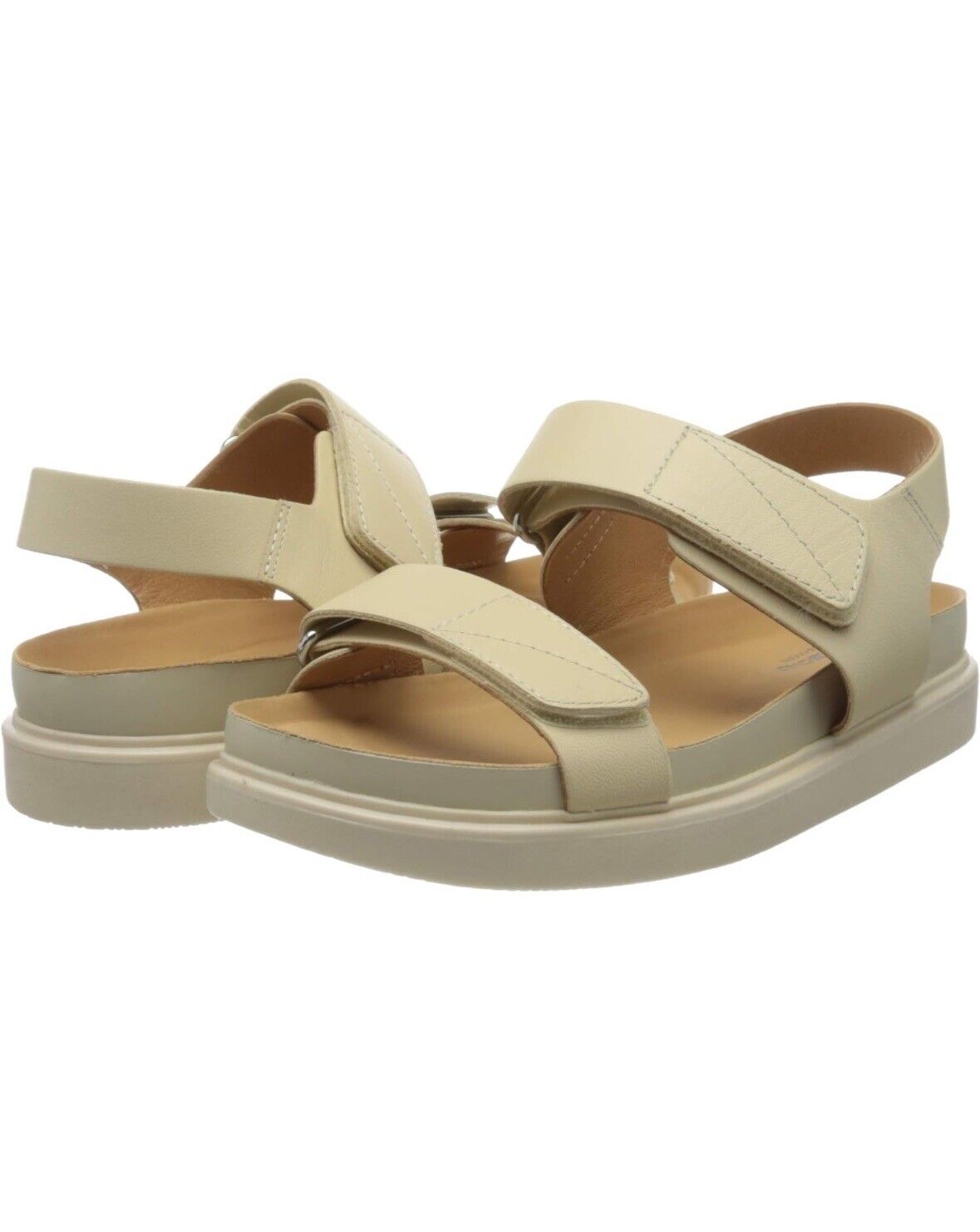 Vagabond Shoemakers Women's Erin Platform Sandals, White Offwhite , Size 11