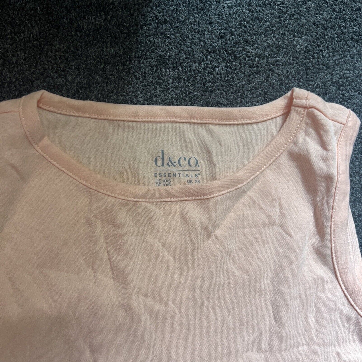 Denim & Co. Women's Top Sz XXS Essentials Interlock Tank