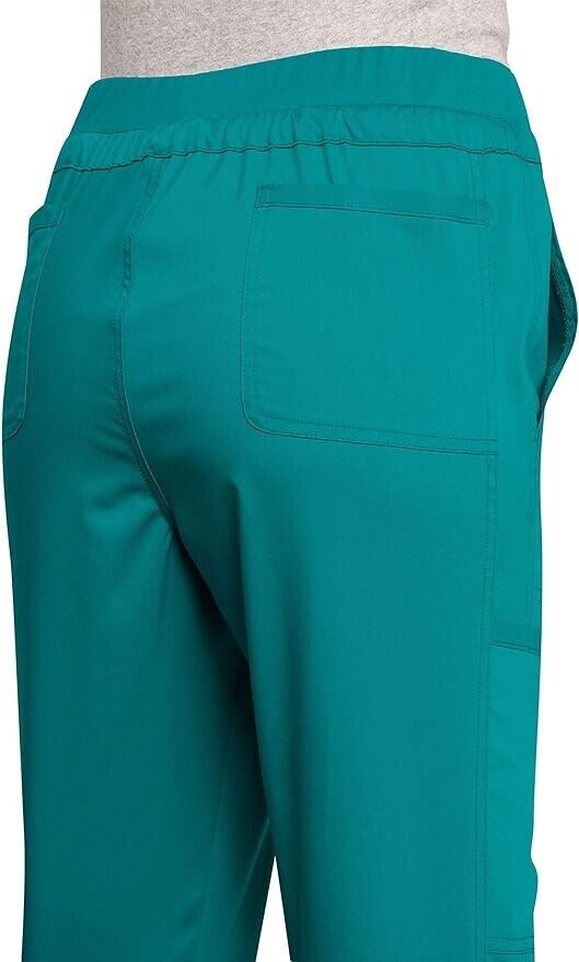 Scrubs for Women Workwear, Drawstring Cargo Pants Plus Size, 2XL Petite,TealBlue