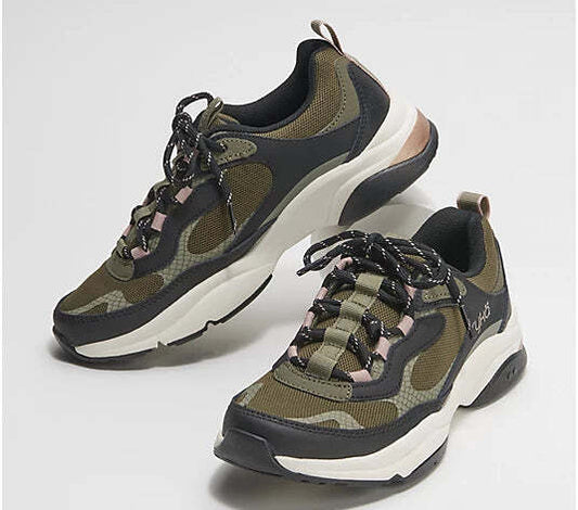 Ryka Lace-Up Walking Sneakers - Noriko Exotic