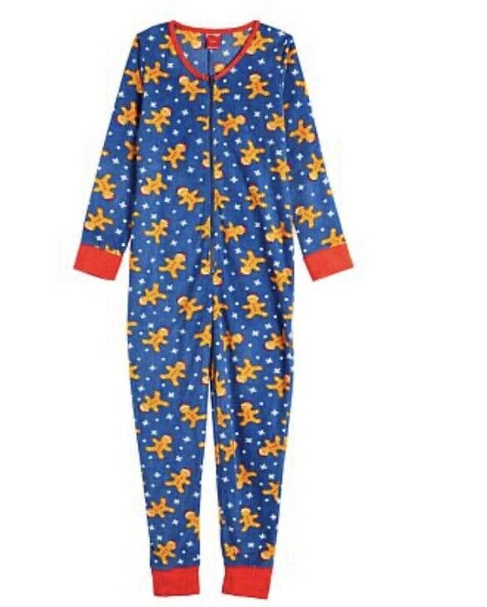 Jammies Gingerbread Christmas One Piece Size Boys 5/6 NWT