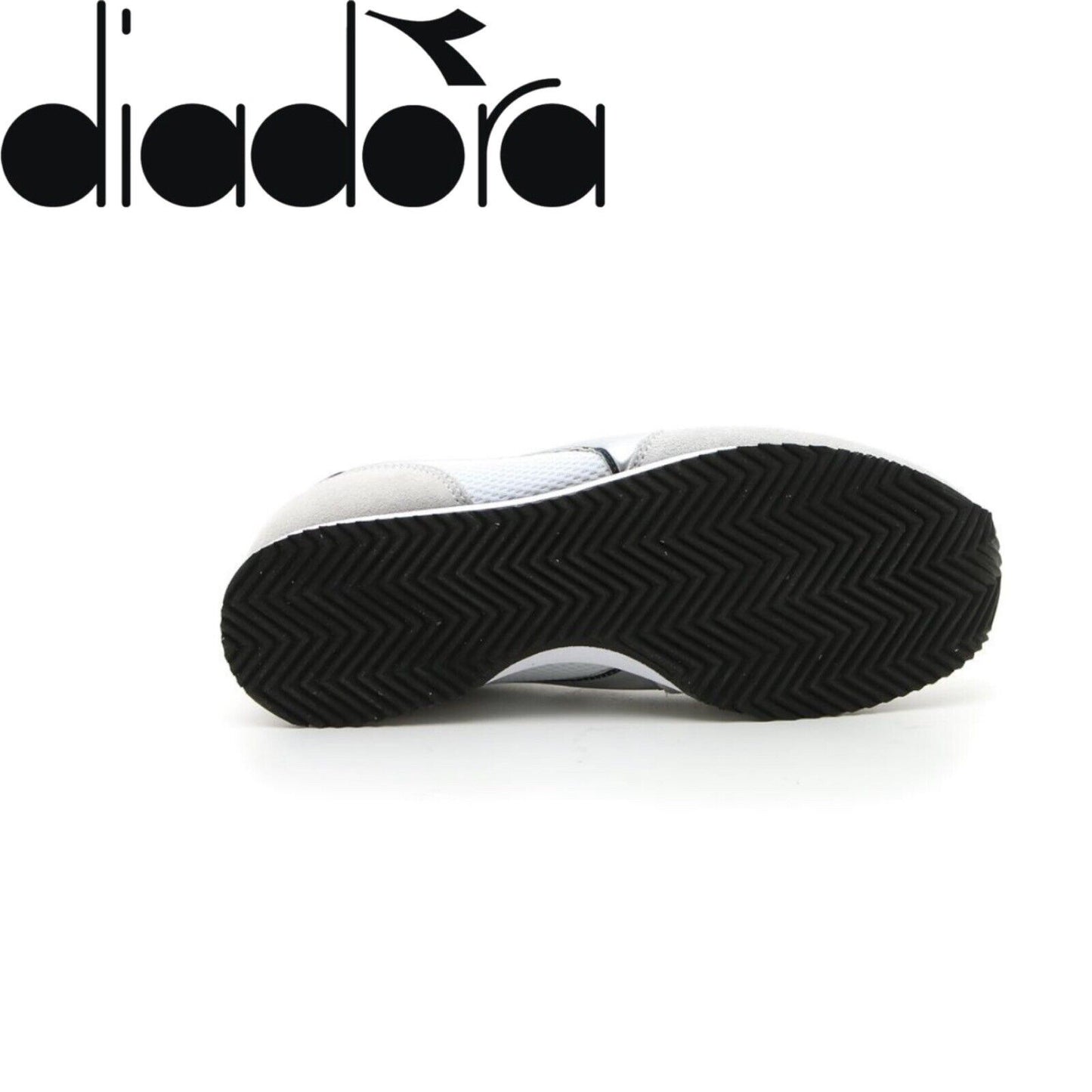 DIADORA Simple Run Sneaker In White/Blue Denim Womens Size 8 men Size 6.5