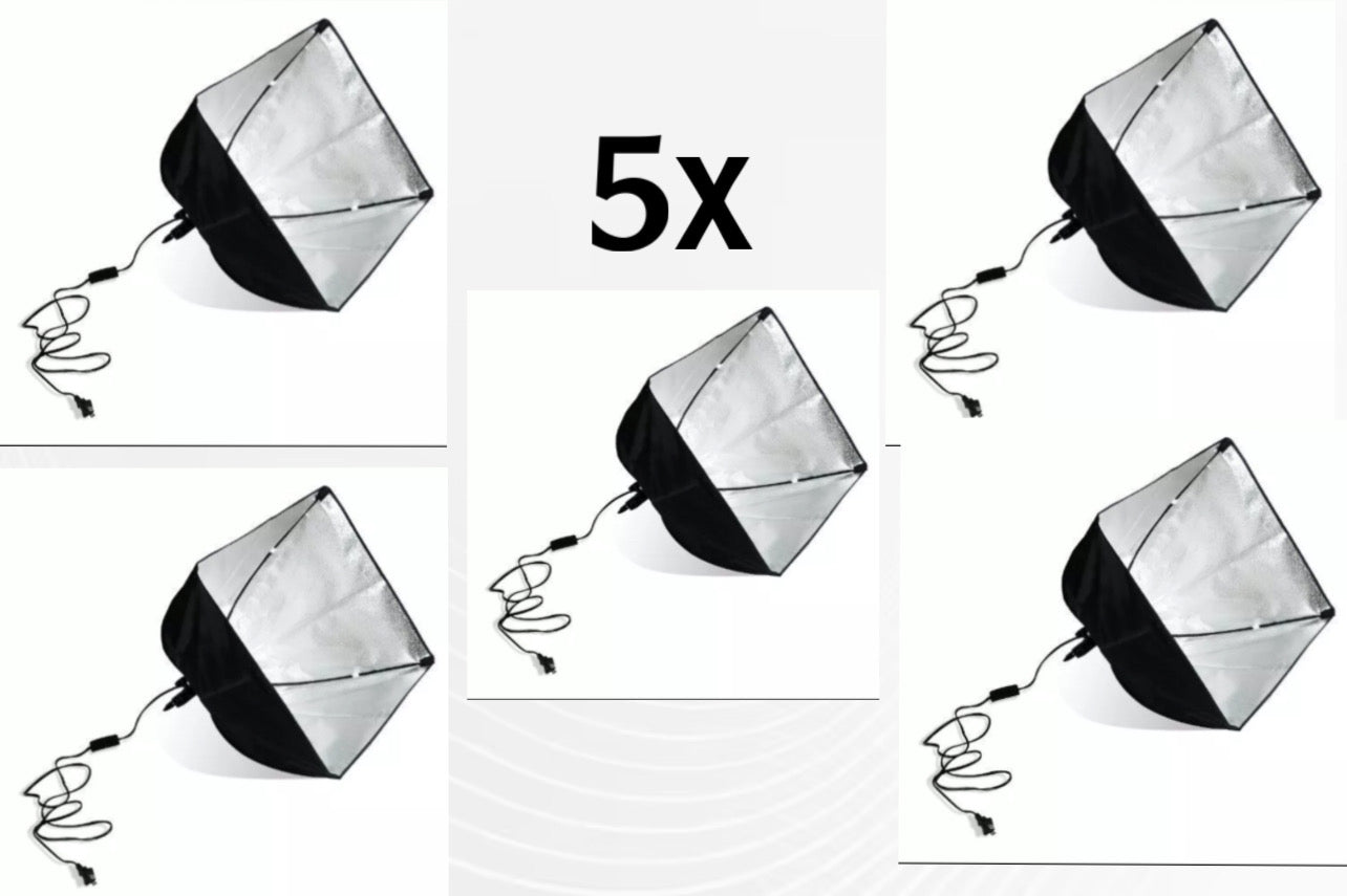 5X From 16 x 16 inch Softbox with Socket and Cable