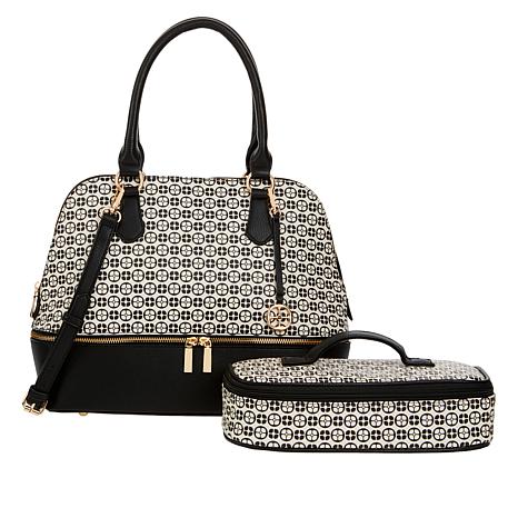 IMAN Women's Global Chic Bag Logo Print Dome