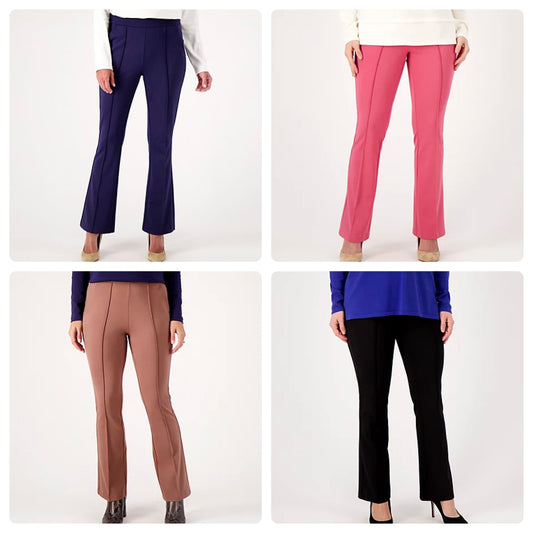 Isaac Mizrahi Live! Elements Petite 24/7 Stretch Knit High Waist Pant XXS