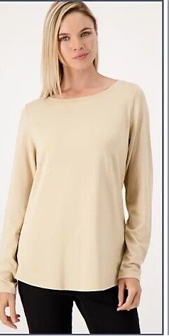 Belle by Kim Gravel TripleLuxe Pima  Khaki XXS