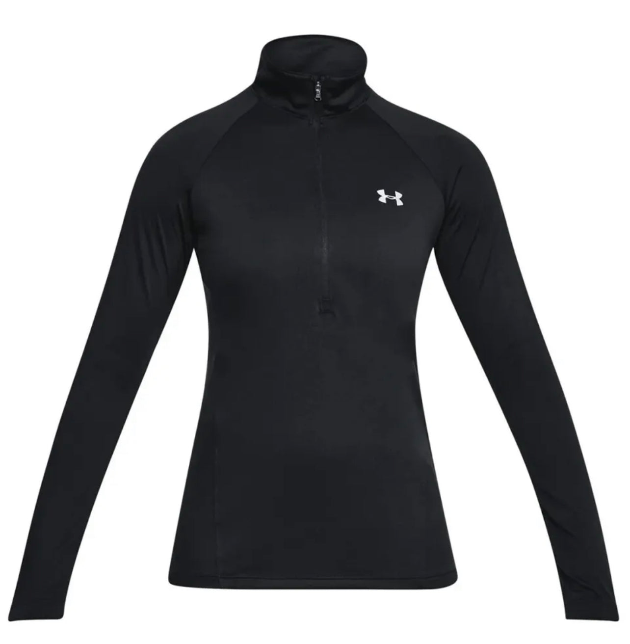 Under Armour Women's Black Tech Half Zip Top Size SIze S petite