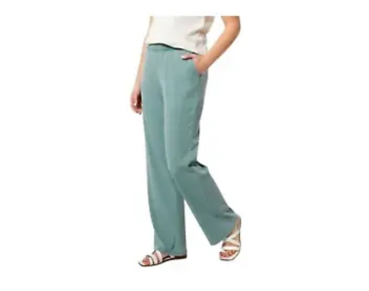 AnyBody Ribbed Beach Wash Straight Leg Pant 4X