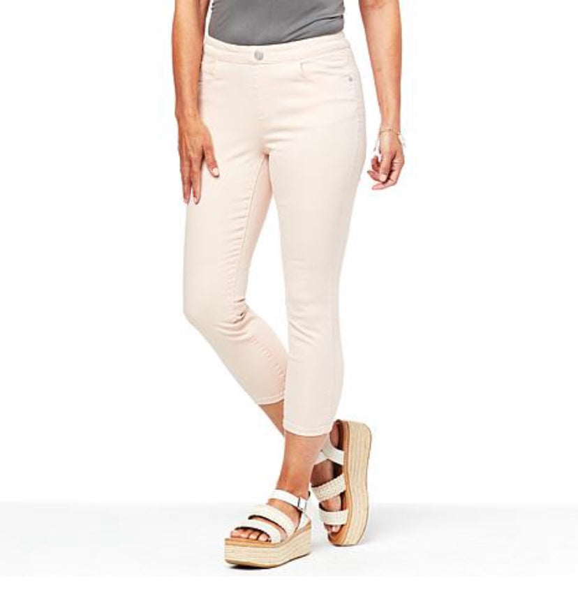 Skinnygirl Womens PullOn Cropped Skinny Jeans (Petite Fit)