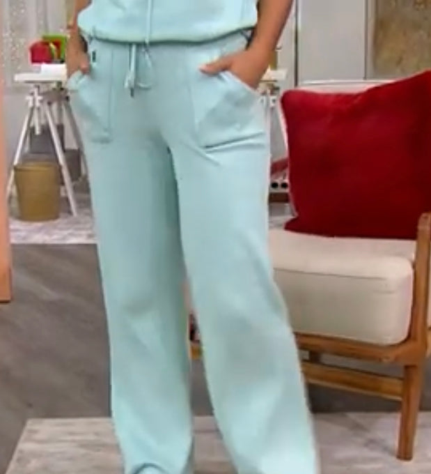 Retreat by Rhonda Shear Luxe Knit WideLeg Lounge Pant
