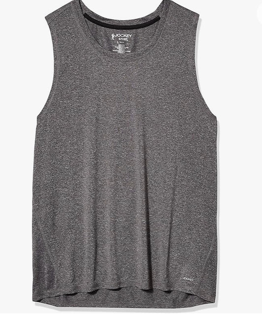 Jockey Men's Active Core Tank Top Grey Size L