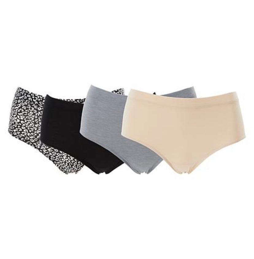 Uncover 4pack of Lounge HighLeg Briefs Size L
