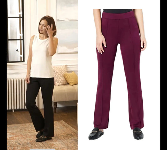 Modern Soul Nourish Knit Flare Leg Pants (5X Petite)CHOOSE Color