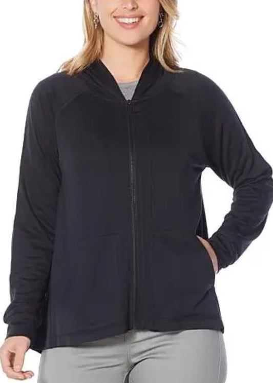 DG2 by Diane Gilman Downtime Flutter-Back Hoodie-Size M